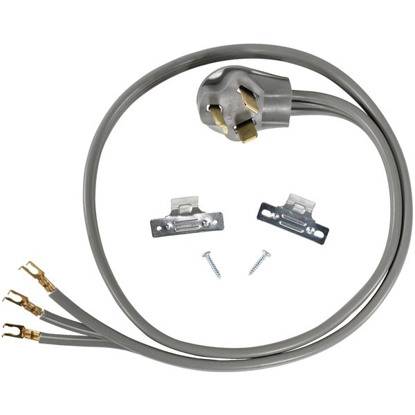 3-Wire Open-End-Connector 30-Amp Dryer Cord, 5ft