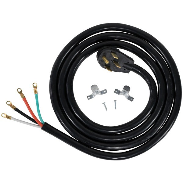 4-Wire Eyelet 50-Amp Range Cord, 10ft