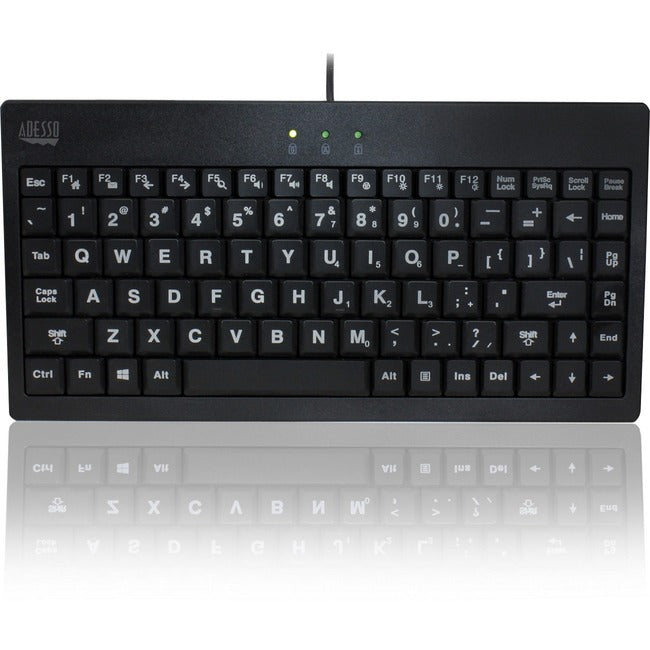 Adesso SlimTouch 110 - 3-Color Illuminated Mini Keyboard