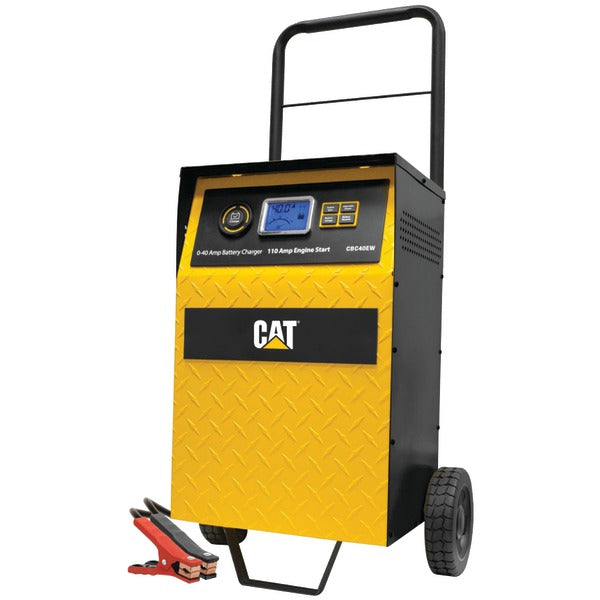 40-Amp Rolling High-Frequency Charger with 110-Amp Engine Start, Alternator Check & Battery Reconditioning