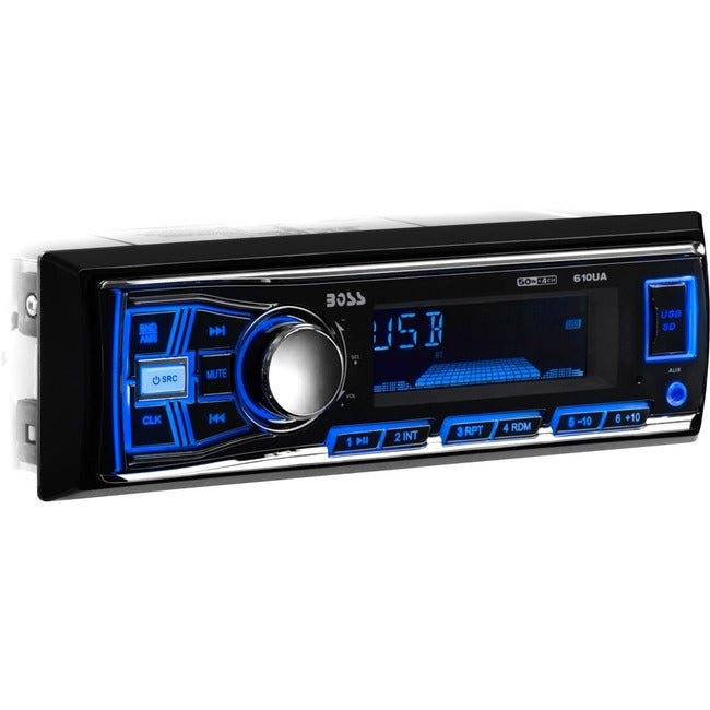 BOSS AUDIO 610UA Single-DIN MECH-LESS Multimedia Player (no CD or DVD), Receiver