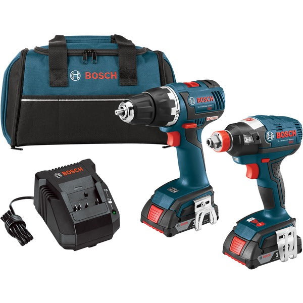 Brushless 1-4" & 1-2" Socket-Ready Impact Driver & Brushless Compact Tough(TM) 1-2" Drill-Driver 18-Volt Cordless Combo Kit