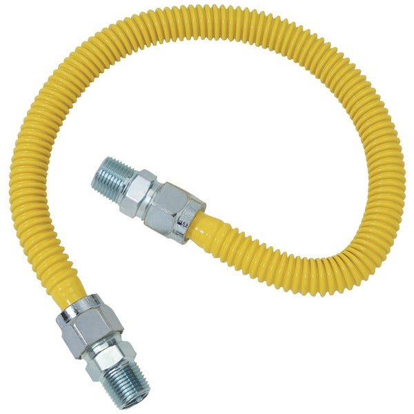 Gas Range & Gas Furnace Flex-Line (5-8" OD (1-2" MIP x 1-2" MIP) x 48")