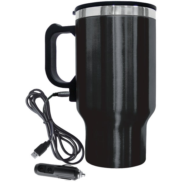 16-Ounce Electric Coffee Mug with Wire Car Plug