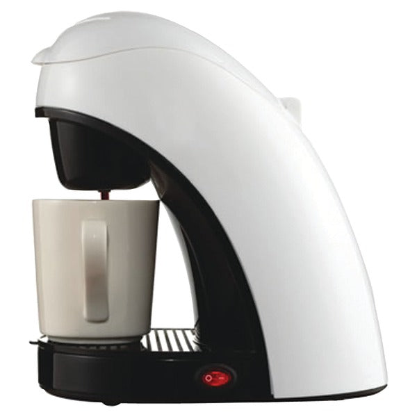 Single-Serve Coffee Maker with Mug (White)