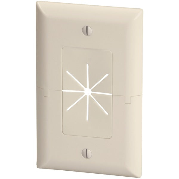 Split Plate with Flexible Opening (Light Almond)