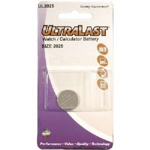 NABC UltraLast UL2025 Lithium Button General Purpose Battery
