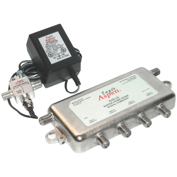 Signal Combiner-Amplified 4-Way Splitter