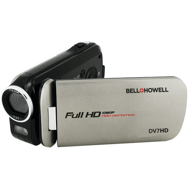 16.0-Megapixel Slice II DV7HD Ultraslim 1080p HD Camcorder (Gray)
