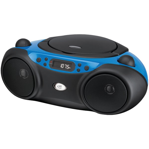 Sporty CD & Radio Boom Box (Blue)