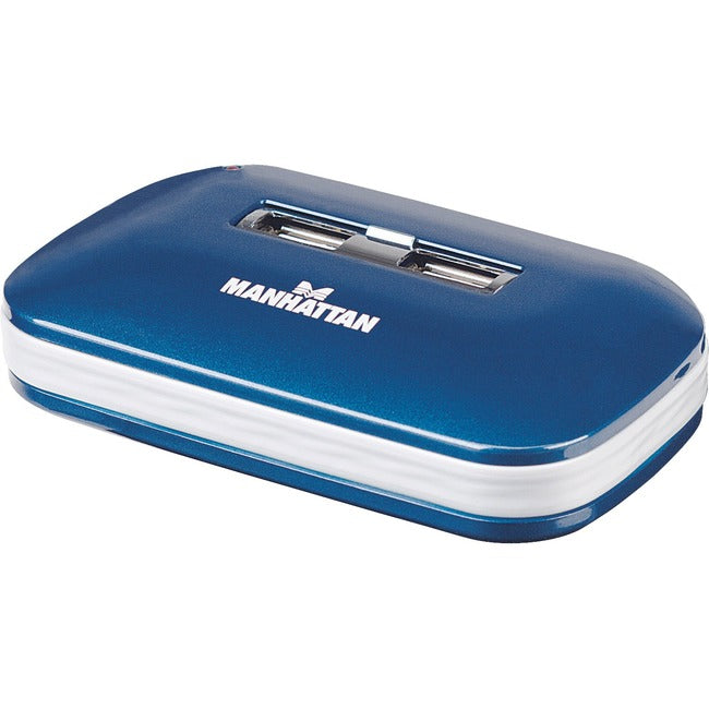 Manhattan 7-Port Hi-Speed USB 2.0 Ultra Hub, Dual Power