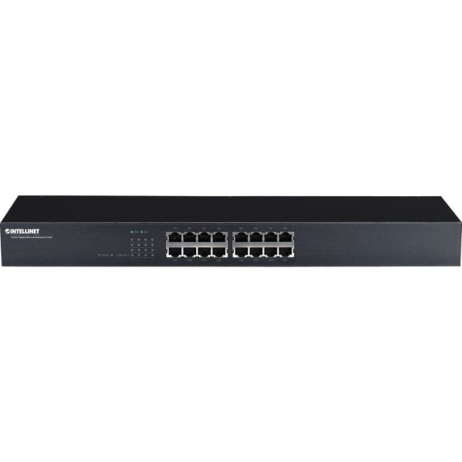 Intellinet Network Solutions 16-Port Gigabit Switch, Rackmount