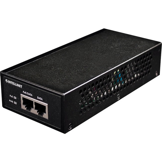 Intellinet Network Solutions 1-Port Gigabit High-Power PoE+ Injector, Metal