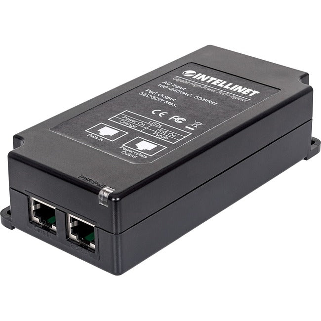 Intellinet Network Solutions 1-Port Gigabit High-Power PoE+ Injector, Plastic