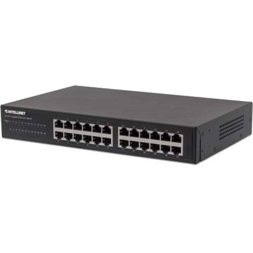 Intellinet Network Solutions 24-Port Gigabit Switch, Desktop, Rackmount with Ears