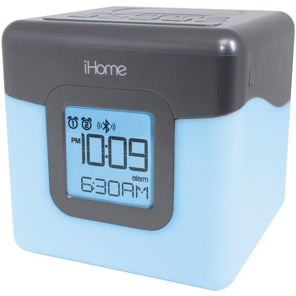 Bluetooth(R) Color-Changing Dual Alarm Clock FM Radio with USB