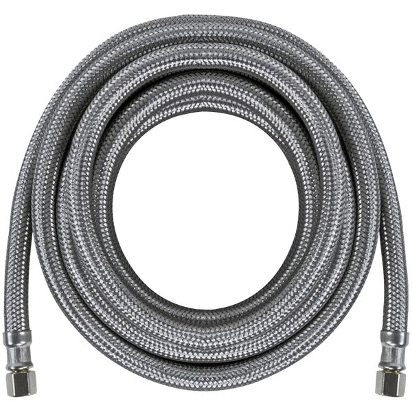 Braided Stainless Steel Ice Maker Connector, 15ft