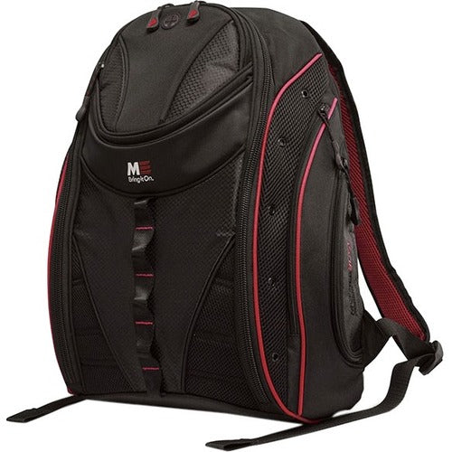 Mobile Edge Express Carrying Case (Backpack) for 17" MacBook - Black, Red