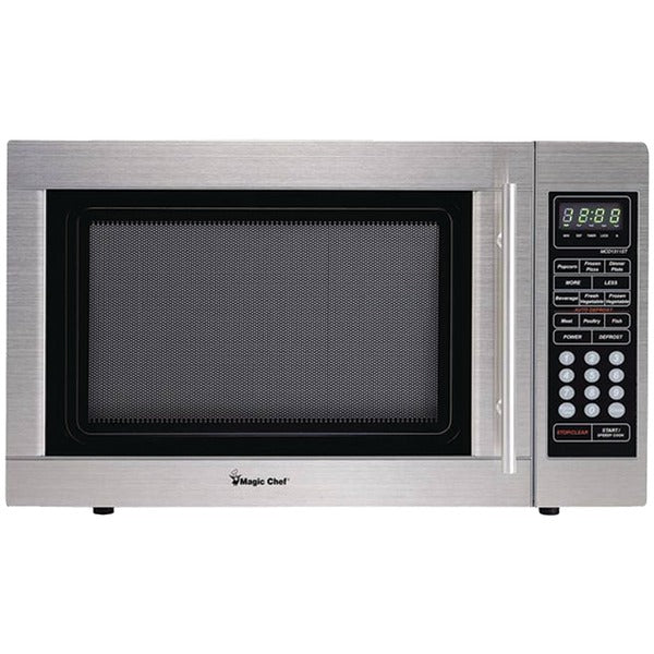 1.3-Cubic-ft Countertop Microwave (Stainless Steel)