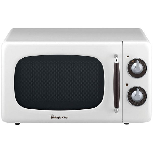 .7 Cubic -ft 700-Watt Retro Microwave (White)