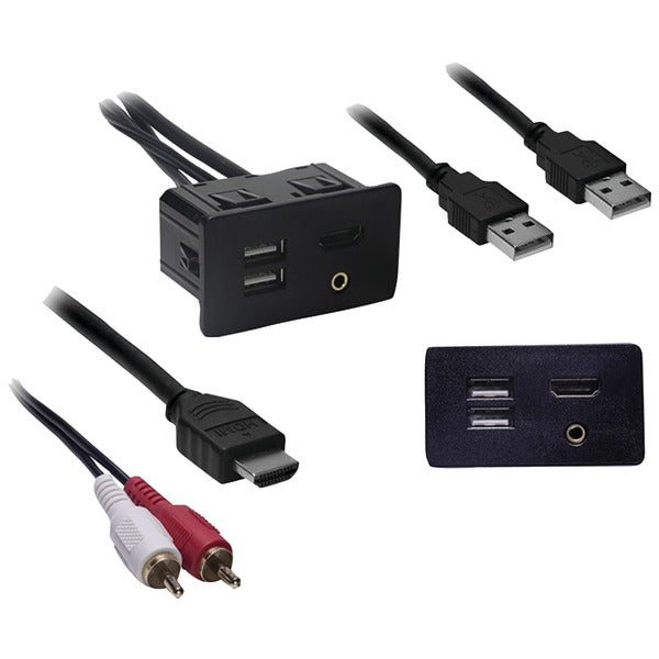 USB-Auxiliary-HDMI(R) Knockout Replacement Panel for Ford(R)