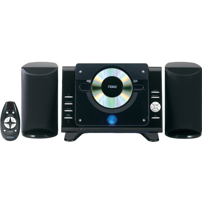 Naxa NS-435 Micro Hi-Fi System - 4.40 W RMS - iPod Supported - Black