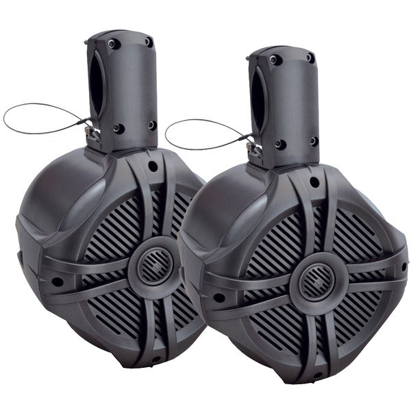 Marine-Grade 6.5" 500-Watt Wake Tower Enclosure & Speaker System (Titanium)