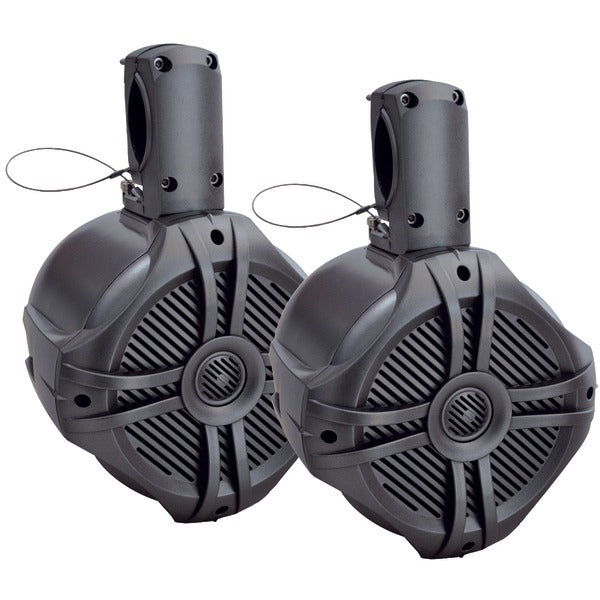 Marine-Grade 8" 750-Watt Wake Tower Enclosure & Speaker System (Titanium)