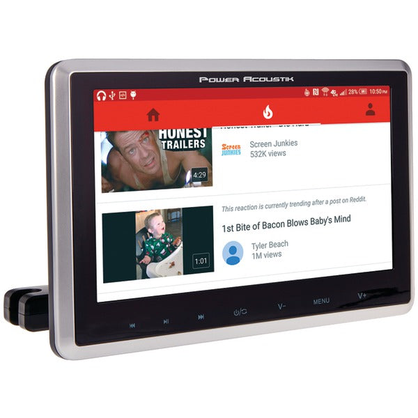 10.3" Universal Headrest Monitor with DVD Player, IR & FM Transmitters & Android(TM) PhoneLink