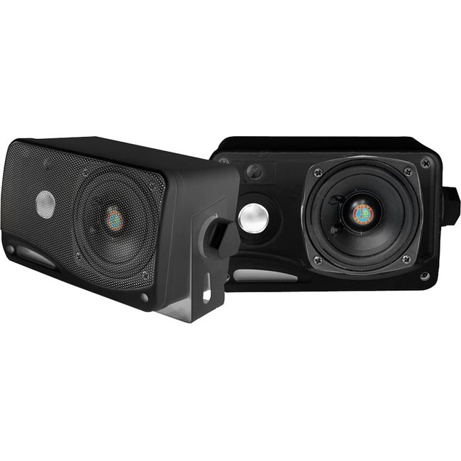 Pyle PLMR24B 100 W RMS - 200 W PMPO Speaker - 3-way - 2 Pack - Black, Blue