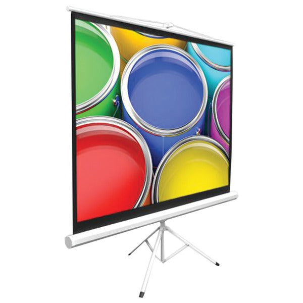Floor-Standing Portable Tripod Projector Screen (40")