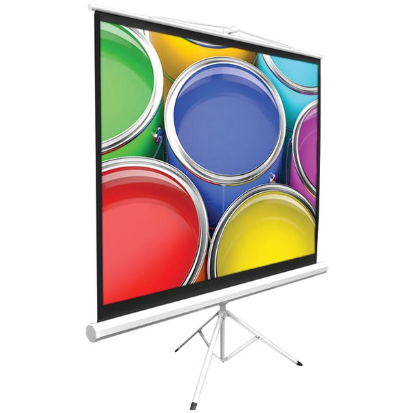 Floor-standing Portable Tripod Manual Projector Screen (50")