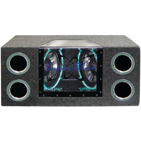 Dual Bandpass System with Neon Accent Lighting (10", 1,000 Watts)