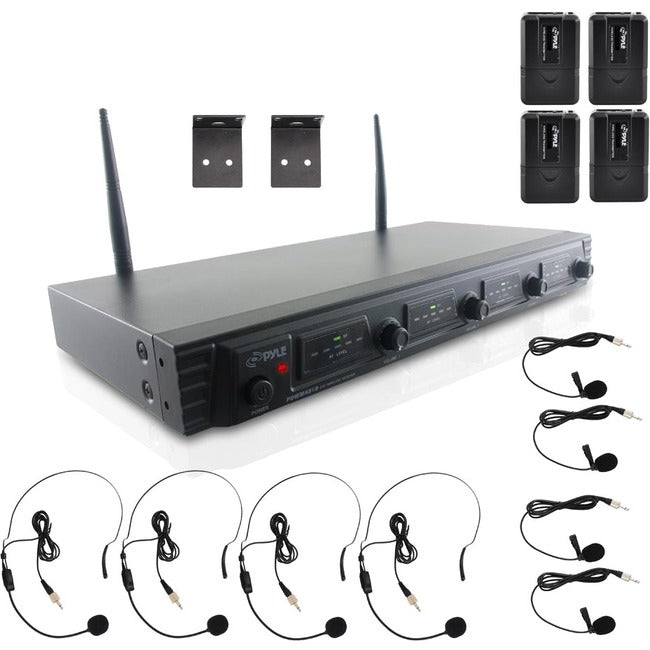 PylePro 4-Ch. Wireless Microphone System