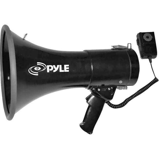 PylePro 50 Watts Professional Piezo Dynamic Megaphone w-3.5mm Aux-In For Digital Music-iPod
