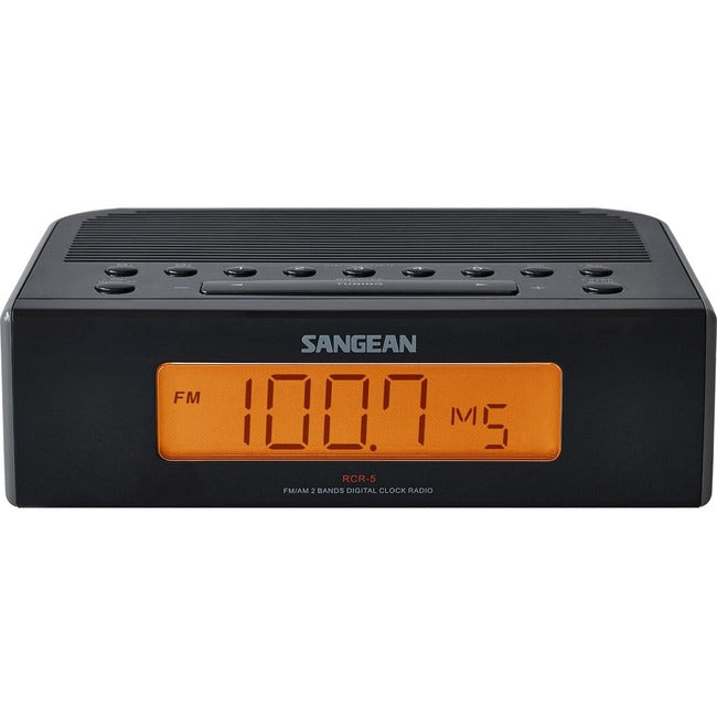 Sangean RCR-5 Desktop Clock Radio - 600 mW RMS