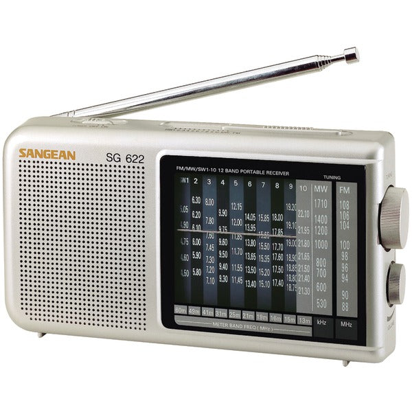 12-Band Compact World Band Receiver with LED