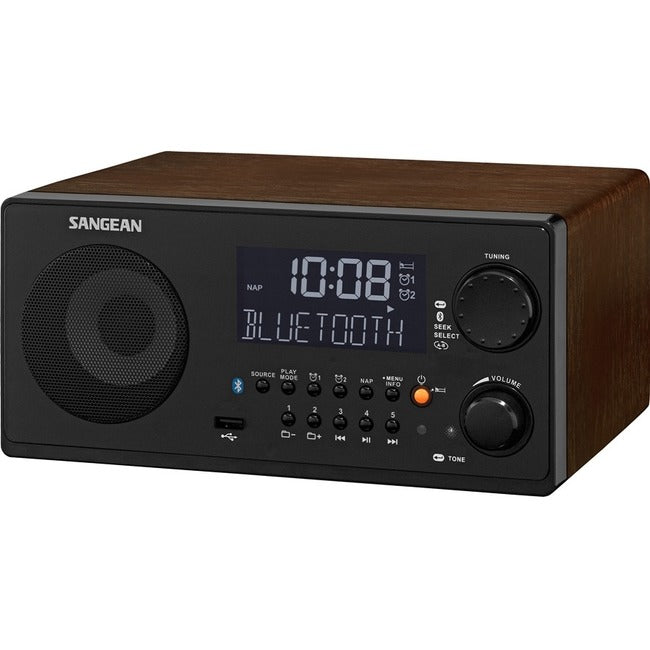 Sangean WR-22 Desktop Clock Radio - 7 W RMS - Mono