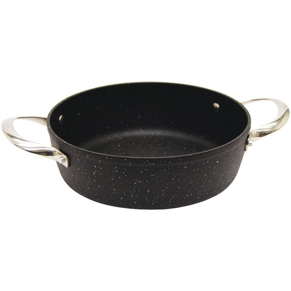 THE ROCK(TM) by Starfrit(R) Oven Dish with Stainless Steel Handles (8-Inch x 1.5-Inch, Round)