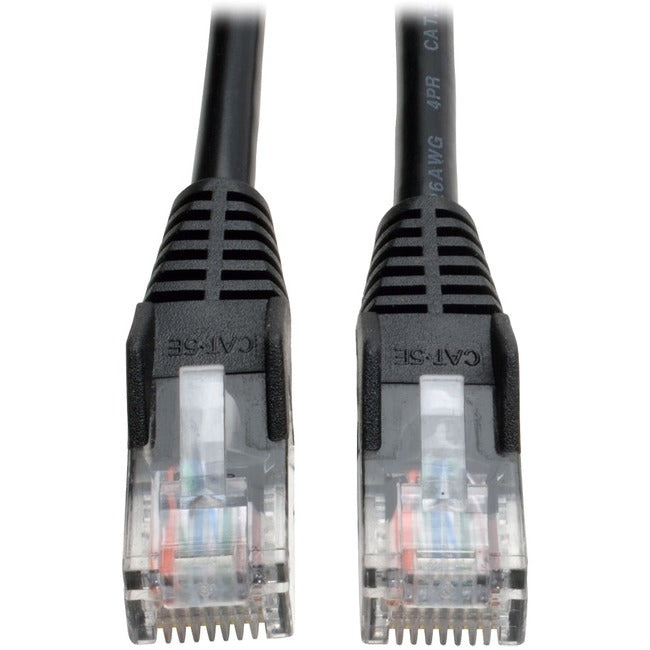 Tripp Lite 50ft Cat5e - Cat5 Snagless Molded Patch Cable RJ45 M-M Black 50'