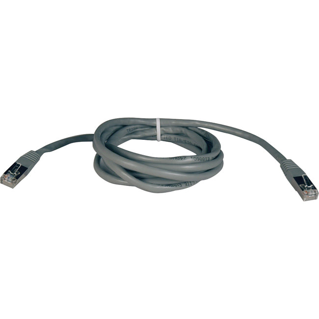 Tripp Lite 10ft Cat5e Cat5 350MHz Molded Shielded Patch Cable STP RJ45 M-M Gray 10'