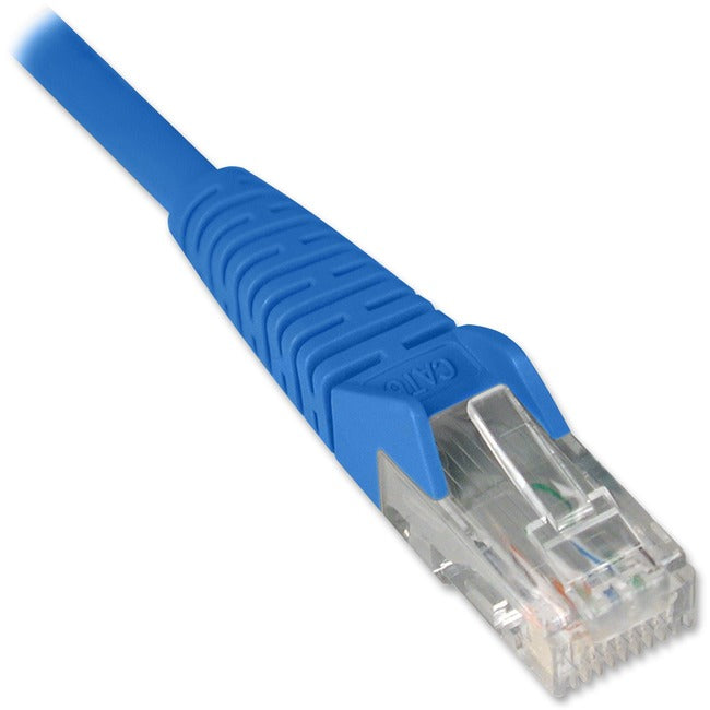 Tripp Lite 1ft Cat6 Gigabit Snagless Molded Patch Cable RJ45 M-M Blue 1'