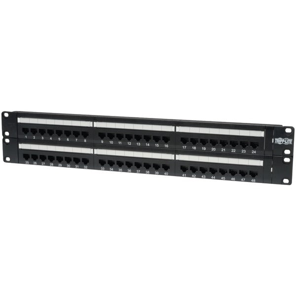 48-Port 2U Rack-Mount CAT-6-CAT-5 110 Patch Panel