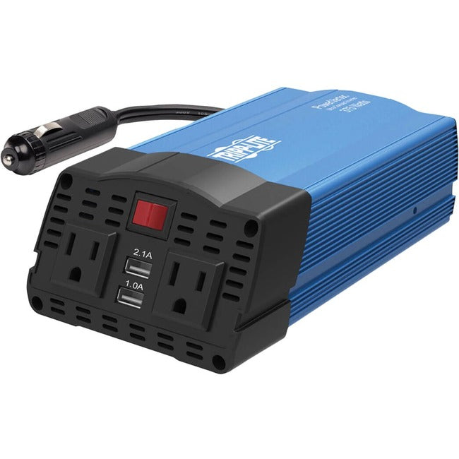 Tripp Lite 375W Car Power Inverter 2 Outlets 2-Port USB Charging AC to DC