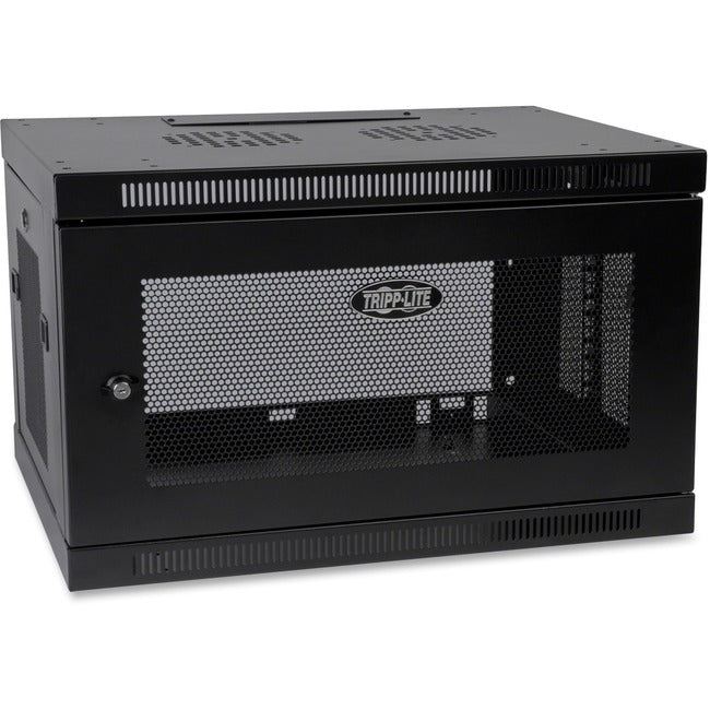 Tripp Lite 6U Wall Mount Rack Enclosure Server Cabinet w- Door & Side Panels