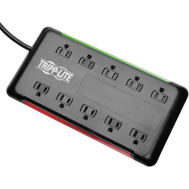 Tripp Lite 10-Outlet Surge Protector Power Strip 6ft Cord 2880 Joules Black