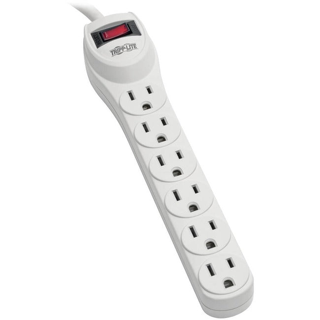 Tripp Lite Surge Protector Power Strip 120V 6 Outlet 2' Cord 180 Joule