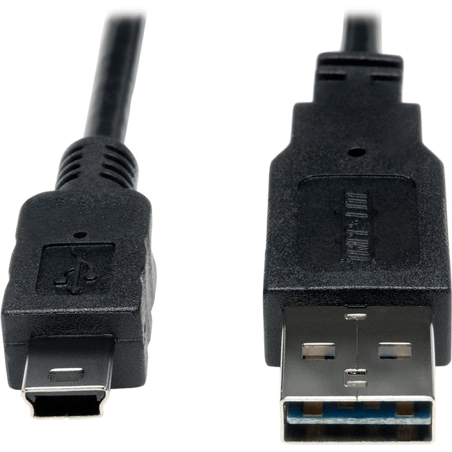 Tripp Lite 3ft USB 2.0 High Speed Converter Adapter Cable Reversible A to 5Pin Mini B M-M