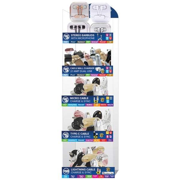 5-Tier 120-Piece Bucket Display