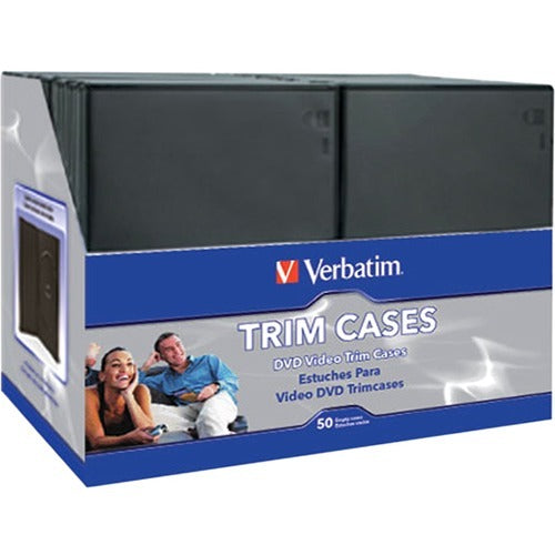 Verbatim CD-DVD Black Video Trimcases - 50pk